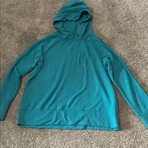 Blue hoodie